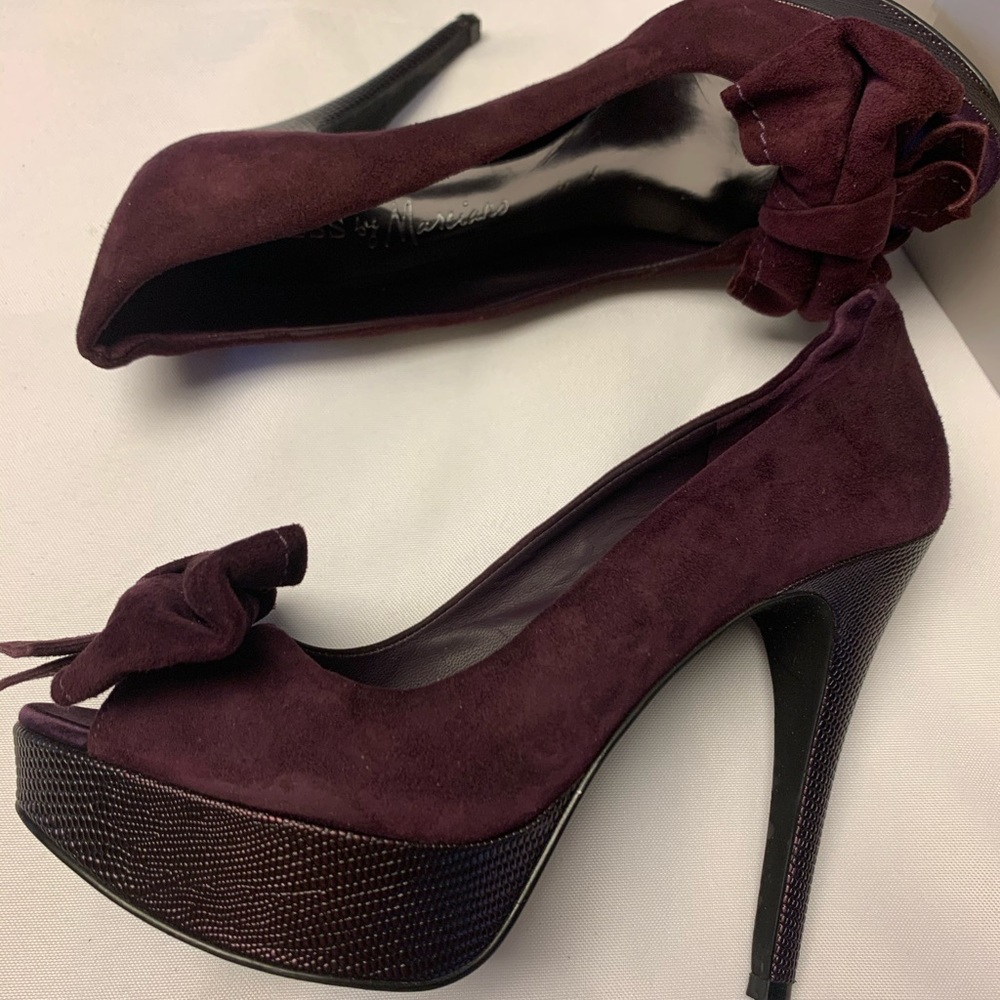 Marciano Suede Platform High Heels